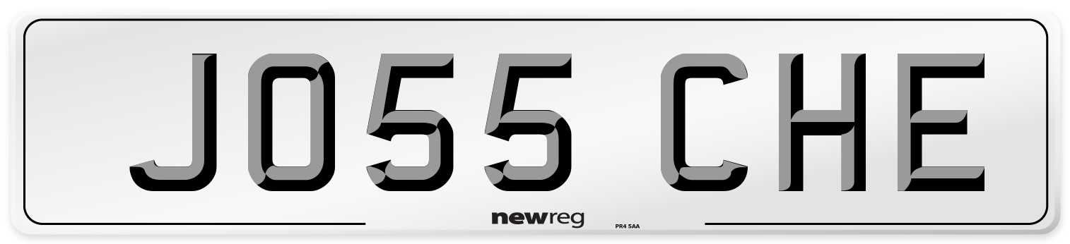 JO55 CHE Number Plate from New Reg